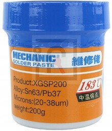 Topnik Mechanic XGSP200 200g Flux Pasta Lutownicza
