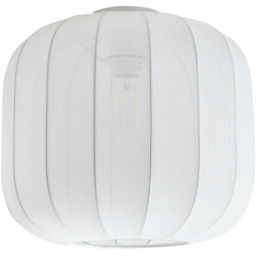 Lampa Sufitowe Lindby, Helin, ściemnialny, biały, jadalnia, tkanina