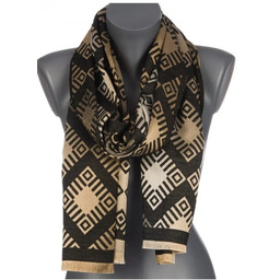 Szalik damski szal błyszczący jesień zima na prezent