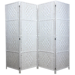 Parawan pokojowy dekoracyjny kotara 4 skrzydła 180x200 biały