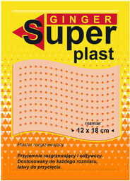 Ginger Super plast, plaster rozgrzewający, 12 cm x