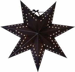 Star Bobo papierowa gwiazda, papier, czarna