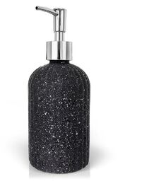 Dozownik do mydła szklany szary 450 ml