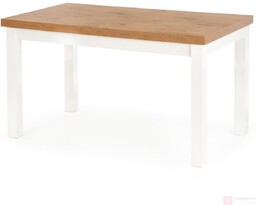 Stół TIAGO Halmar 80x140-220, Dąb lancelot + biały