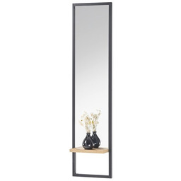 Lustro w ramie czarnej 30 x 125 cm