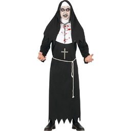 FIESTAS GUIRCA Kostium zakonnicy na Halloween dla dorosłych