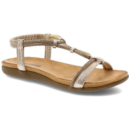 Artiker Złote Sandały Eleganckie Obuwie Damskie