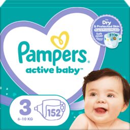 Pampers Active Baby, pieluchy, rozmiar 3, 6-10 kg,