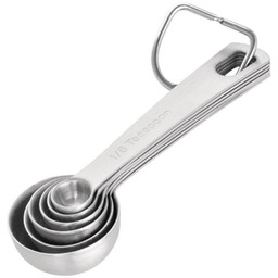 Vogue Komplet łyżeczek miarek ze stali nierdzewnej, 0,62;