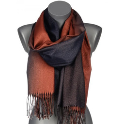 Szalik damski szal błyszczący ZŁOTA NITKA z frędzlami