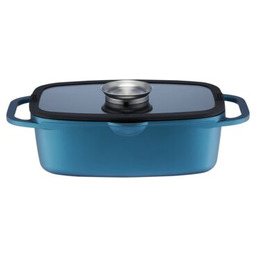 Brytfanna Azzurro z pokrywą z powłoką Qualum Basic