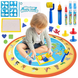 WOOPIE Magiczna Mata Wodna do Malowania Okrągła ZOO