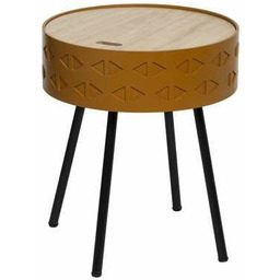 Stolik kawowy Shiro okrągły drewniany z podnoszonym blatem