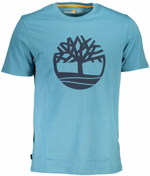 NIEBIESKI T-SHIRT MĘSKI Z KRÓTKIM RĘKAWEM TIMBERLAND
