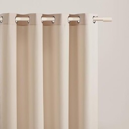 ROOM99 Zasłona ze srebrnymi oczkami Aura 140 x