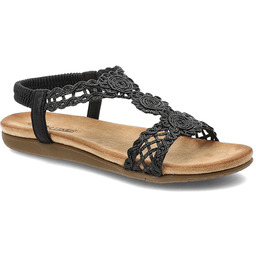 Artiker Czarne Sandały Eleganckie Obuwie Damskie