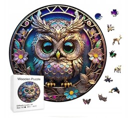 Drewniane puzzle / Wooden Puzzle / Sowa /