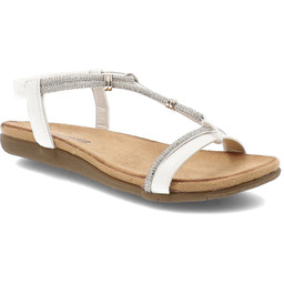 Artiker Białe Sandały Modne Obuwie Damskie