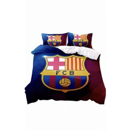 Zestaw Pościeli Z Logo Drużyny Piłkarskiej Barcelona 160x200cm