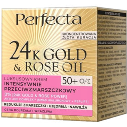 Perfecta 24K Gold&Rose Oil Luksusowy krem przeciwzmarszczkowy