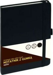 Notatnik A5/80 kratka GRAND oprawa twarda z gumką