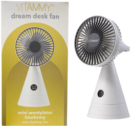 VITAMMY dream desk fan szary Mini wentylator biurkowy