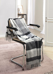 Biederlack Pled bawełniany Harmony Grey