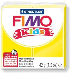 Fimo Kids, masa termoutwardzalna, ,odelina, żółta