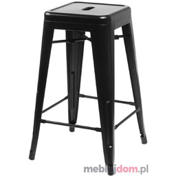 Hoker PARIS 75 cm inspirowany Tolix Czarny