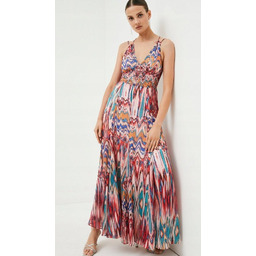 KAREN MILLEN SUKIENKA PLISOWANA KOLOROWA 34 1Y1Q