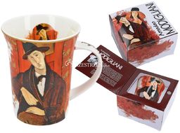 KUBEK PORCELANOWY CARMANI - MODIGLIANI Mężczyzna w kapeluszu