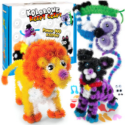 Rzepy Czepy Klocki Kulki Kolorowe Kreatywne Układanka Puzzle