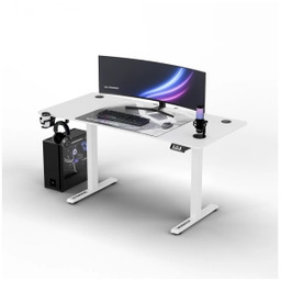 Ultradesk LEVEL V2 140cm Regulacja wysokości Biały Biurko