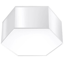 Sollux Biała lampa natynkowa SL.1057 nowoczesna do salonu