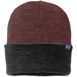 Czapka Jack Wolfskin RIB HAT Cordovan Red (55-59CM)