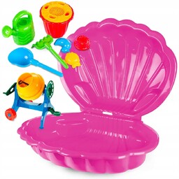 Piaskownica Duża Muszla 2 El. Betoniarka, Zabawki