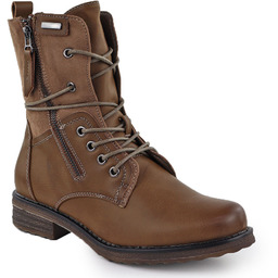 Workery damskie sznurowane i na suwak khaki Jezzi