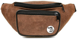 Saszetka nerka skórzana brązowa BELTIMORE F40