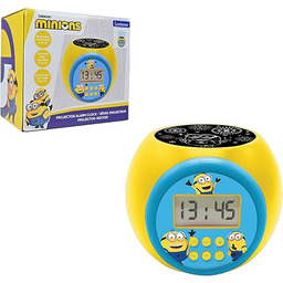LEXIBOOK, Despicable Me Minions, budzik projektorowy z funkcją