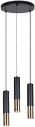 Lampa wisząca K-4872, elegancka, minimalistyczna, czarno-złota