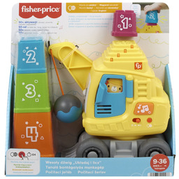 Fisher-Price, Wesoły dźwig Układaj i licz , 9-36m