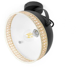 Lindby Lonnaris lampa sufitowa, rattan, wychylana