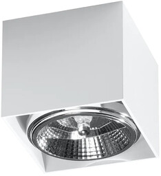 Lumes Biały kwadratowy plafon LED - EX656-Inger