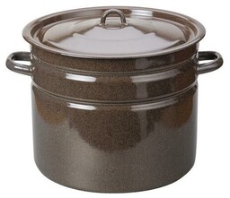 Toro Garnek emaliowany z pokrywką 20 l, brązowy