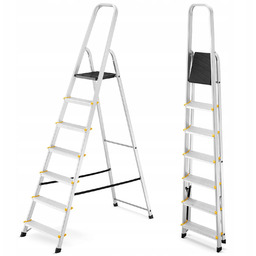 Drabina aluminiowa domowa jednostronna profesjonalna Higher 7 stopni