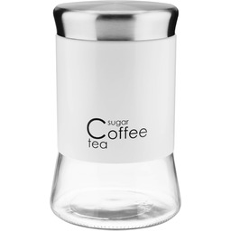 Pojemnik szklany na kawę i herbatę Alset 1.1L,