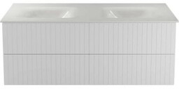 BESCO Szafka z umywalką podwójną AKYA LINEA 131