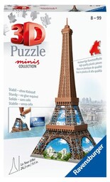 RAVENSBURGER Puzzle 3D Mini budowle Wieża Eiffla 12536