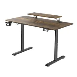 Ultradesk HIGHLANDER 120cm Regulacja wysokości Brązowy Biurko gamingowe