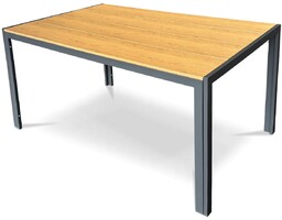 Stół ogrodowy Autronic, metal, polywood, brązowy, AZT-S1215 OAK